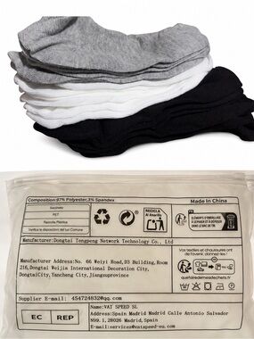 SHEIN | NWT Women’s Low-Cut Sock 9-Pack in Black, White & Gray (size OS)